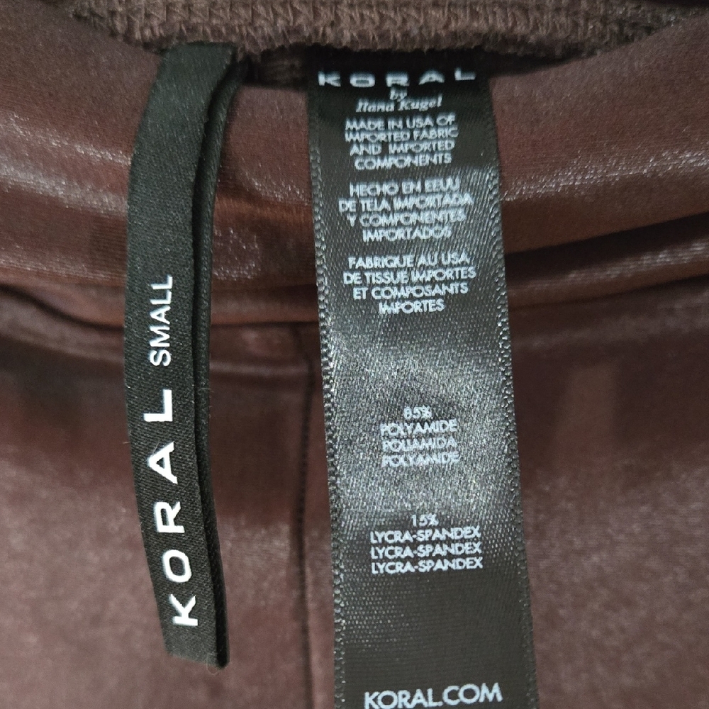 Koral Sz Small Dark Brown Leggings - Picture 2 of 6